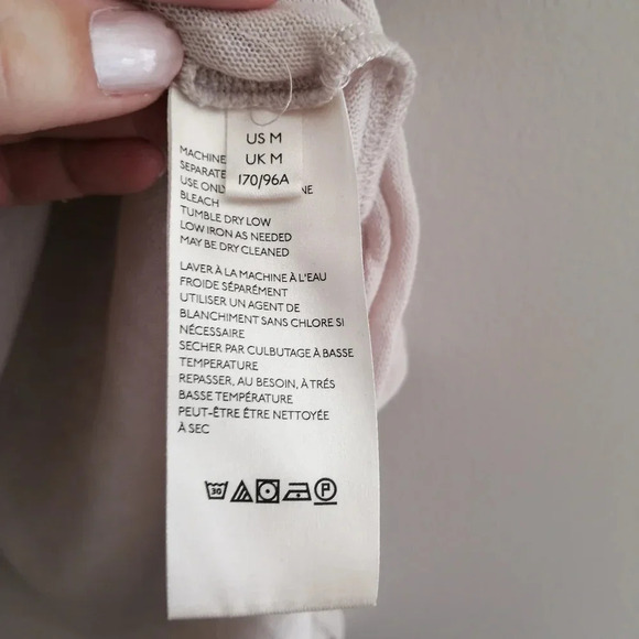 Free People We The Free Morgan Henley Short Sleeve in Prosecco Beige Medium - Picture 13 of 16